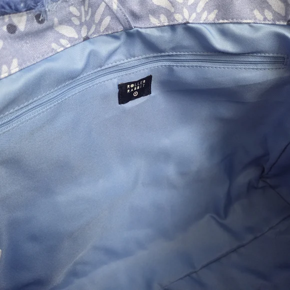 Roller Rabbit x Target Set - Blue Canvas Tote Bag & Floral Vines Beach Towel - Picture 13 of 15